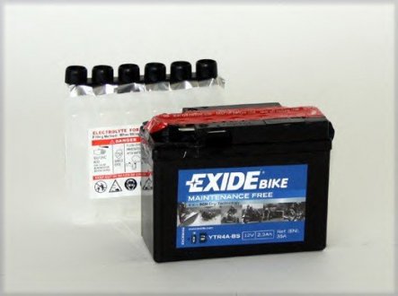 Стартерна акумуляторна батарея, Стартерна акумуляторна батарея EXIDE YTR4ABS