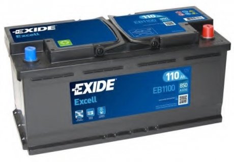 Стартерна акумуляторна батарея, Стартерна акумуляторна батарея EXIDE EB1100 (фото 1)
