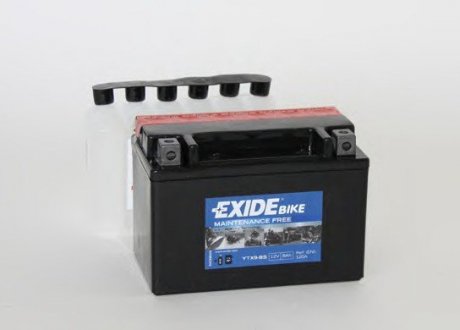 Стартерна акумуляторна батарея, Стартерна акумуляторна батарея EXIDE YTX9BS (фото 1)