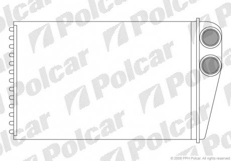 Радиаторы обогрева 220x150x42 A/A пайка RENAULT SCENIC II 03- (P) POLCAR 6012N81 (фото 1)