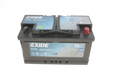 Стартерна акумуляторна батарея, Стартерна акумуляторна батарея EXIDE EL752