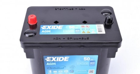 Стартерная аккумуляторная батарея, Стартерная аккумуляторная батарея EXIDE EK508 (фото 1)