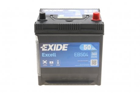 Стартерная аккумуляторная батарея, Стартерная аккумуляторная батарея EXIDE EB504
