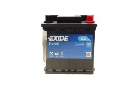 Стартерная аккумуляторная батарея, Стартерная аккумуляторная батарея EXIDE EB440 (фото 1)
