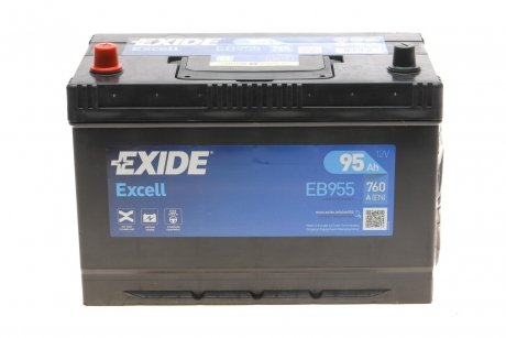 Стартерна акумуляторна батарея, Стартерна акумуляторна батарея EXIDE EB955 (фото 1)