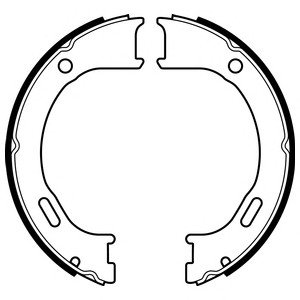Комплект тормозных колодок, стояночная тормозная система Delphi LS2076