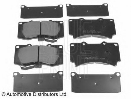 Комплект тормозных колодок, дисковый тормоз BLUE PRINT ADA104221 (фото 1)