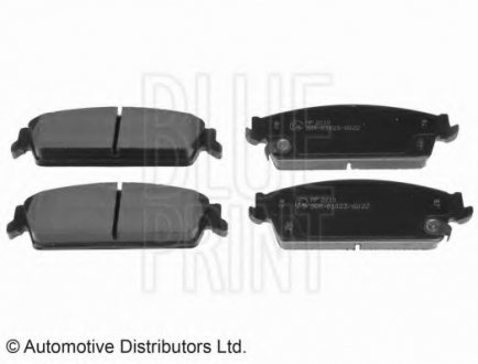 Комплект тормозных колодок, дисковый тормоз BLUE PRINT ADA104251 (фото 1)