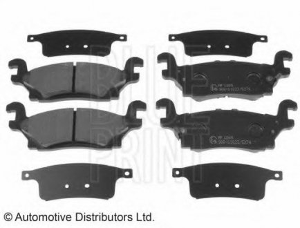 Комплект тормозных колодок, дисковый тормоз BLUE PRINT ADA104222 (фото 1)