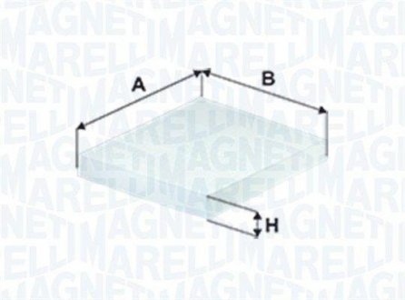 FILTR KABINY NISSAN QASHQAI (272774BU0A) MAGNETI MARELLI BCF646