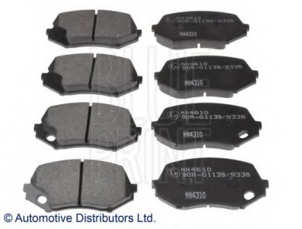 Комплект гальмівних колодок, дискове гальмо BLUE PRINT ADC44282