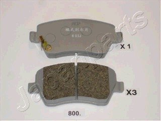 Комплект тормозных колодок, дисковый тормоз JAPANPARTS PA800AF (фото 1)
