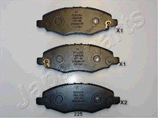 Комплект тормозных колодок, дисковый тормоз JAPANPARTS PA225AF