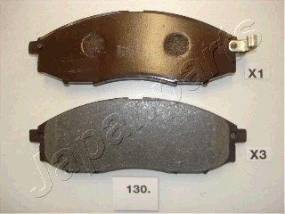 Комплект гальмівних колодок, дискове гальмо JAPANPARTS PA130AF (фото 1)