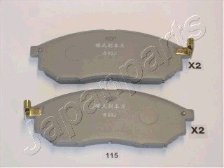 Комплект гальмівних колодок, дискове гальмо JAPANPARTS PA115AF (фото 1)