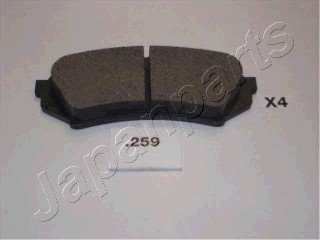 Комплект гальмівних колодок, дискове гальмо JAPANPARTS PP259AF