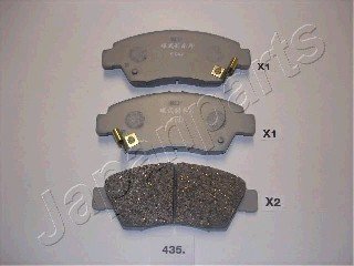 Комплект гальмівних колодок, дискове гальмо JAPANPARTS PA435AF (фото 1)