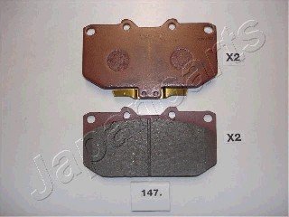 Комплект тормозных колодок, дисковый тормоз JAPANPARTS PA147AF (фото 1)