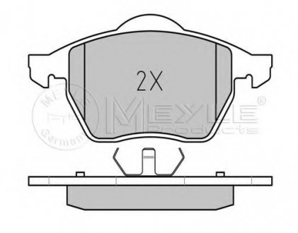 Комплект тормозных колодок, дисковый тормоз MEYLE 0252162419PD (фото 1)