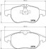 Комплект гальмівних колодок, дискове гальмо HELLA 8DB355009311 (фото 1)