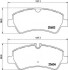 Комплект гальмівних колодок, дискове гальмо HELLA 8DB355020721 (фото 1)