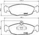 Комплект тормозных колодок, дисковый тормоз HELLA 8DB355007531 (фото 1)