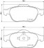 Комплект гальмівних колодок, дискове гальмо HELLA 8DB355009101 (фото 1)