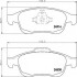 Комплект гальмівних колодок, дискове гальмо HELLA 8DB355014791 (фото 1)