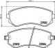 Комплект гальмівних колодок, дискове гальмо HELLA 8DB355017201 (фото 1)