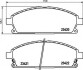 Комплект гальмівних колодок, дискове гальмо HELLA 8DB355009661 (фото 1)