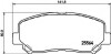 Комплект гальмівних колодок, дискове гальмо HELLA 8DB355020511 (фото 1)