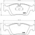 Комплект гальмівних колодок, дискове гальмо HELLA 8DB355008741 (фото 1)