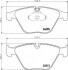 Комплект гальмівних колодок, дискове гальмо HELLA 8DB355013931 (фото 1)