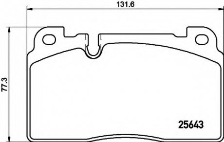 Комплект гальмівних колодок, дискове гальмо HELLA 8DB355020241