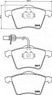 Комплект тормозных колодок, дисковый тормоз HELLA 8DB355010631 (фото 1)
