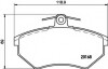 Комплект гальмівних колодок, дискове гальмо HELLA 8DB355017901 (фото 1)