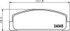 Комплект гальмівних колодок, дискове гальмо HELLA 8DB355011131 (фото 1)