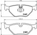 Комплект гальмівних колодок, дискове гальмо HELLA 8DB355007981 (фото 1)