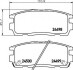 Комплект гальмівних колодок, дискове гальмо HELLA 8DB355012951 (фото 1)