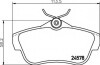 Комплект гальмівних колодок, дискове гальмо HELLA 8DB355013421 (фото 1)