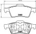 Комплект тормозных колодок, дисковый тормоз HELLA 8DB355009121 (фото 1)