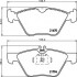 Комплект гальмівних колодок, дискове гальмо HELLA 8DB355007861 (фото 1)