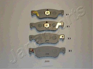 Комплект гальмівних колодок, дискове гальмо JAPANPARTS PP900AF (фото 1)