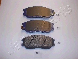 Комплект тормозных колодок, дисковый тормоз JAPANPARTS PAS01AF (фото 1)