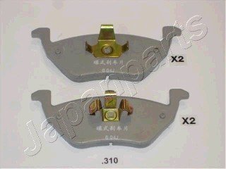 Комплект тормозных колодок, дисковый тормоз JAPANPARTS PP310AF (фото 1)