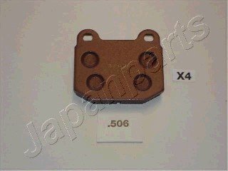 Комплект гальмівних колодок, дискове гальмо JAPANPARTS PP506AF (фото 1)