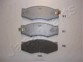 Комплект тормозных колодок, дисковый тормоз JAPANPARTS PA195AF (фото 1)