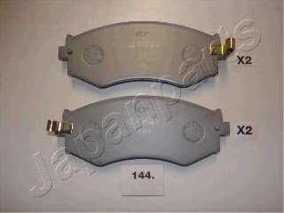 Комплект тормозных колодок, дисковый тормоз JAPANPARTS PA144AF (фото 1)