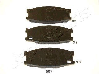 Комплект тормозных колодок, дисковый тормоз JAPANPARTS PA507AF (фото 1)