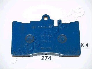 Комплект тормозных колодок, дисковый тормоз JAPANPARTS PA274AF